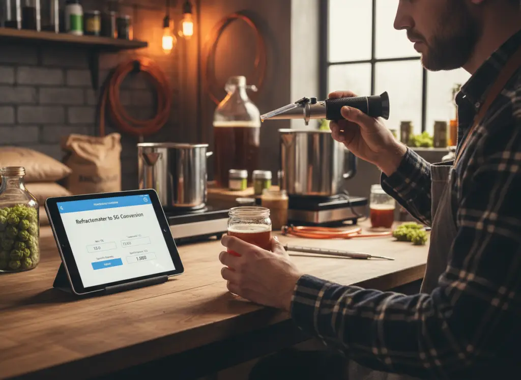 Refracotmeting omrekenen naar SG waarden