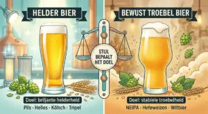 Helder bier brouwen - een keuze