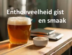 Enthoeveeleid gist en smaak bier